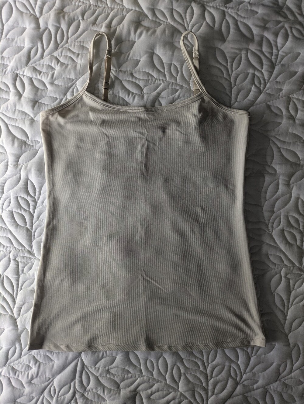 New York & Company Cream Adjustable Strap Cami